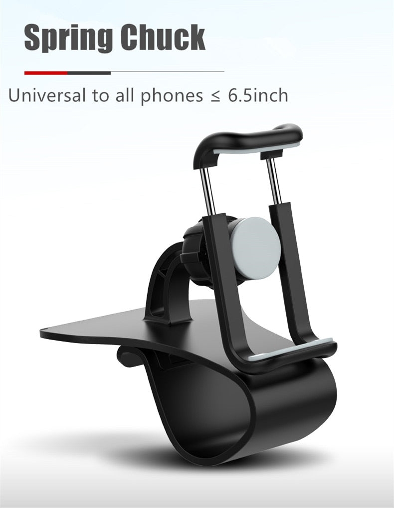 Universal Dashboard Car Phone Holder Easy Clip Mount Stand GPS Display Bracket Car Holder Support For iPhone 8 X Samsung XiaoMi