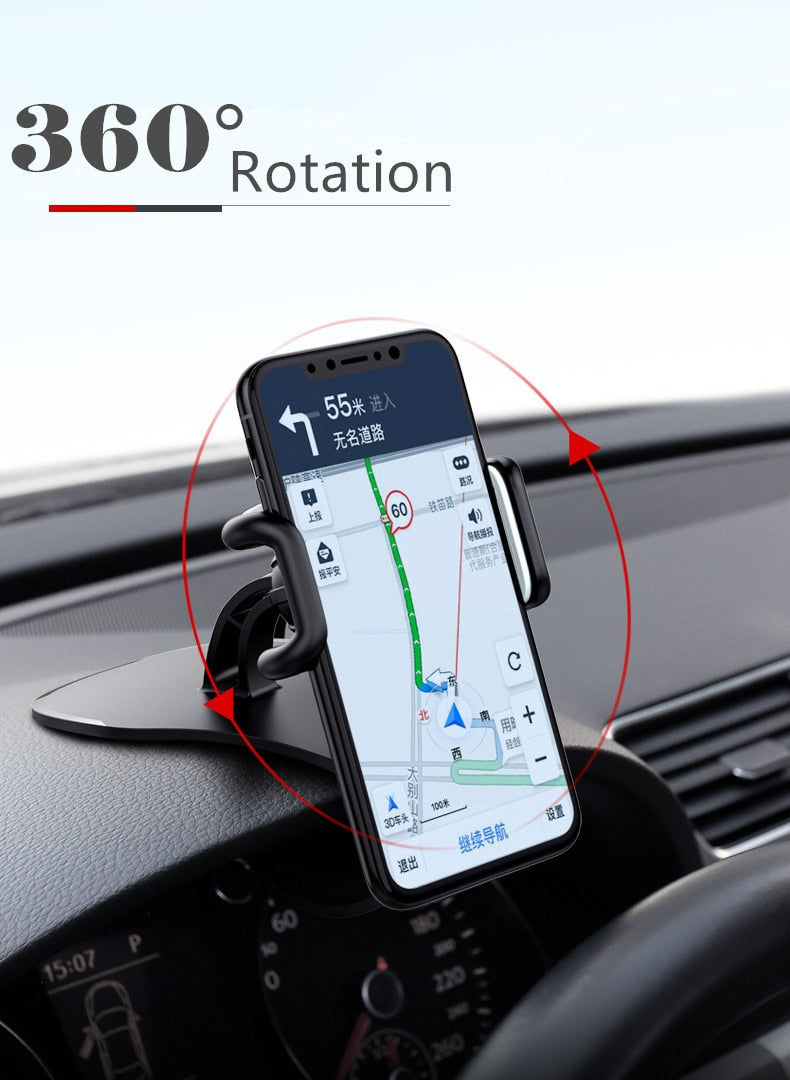 Universal Dashboard Car Phone Holder Easy Clip Mount Stand GPS Display Bracket Car Holder Support For iPhone 8 X Samsung XiaoMi